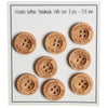 Boutons en bois - Handmade with Love - 18 mm - Go Handmade
1