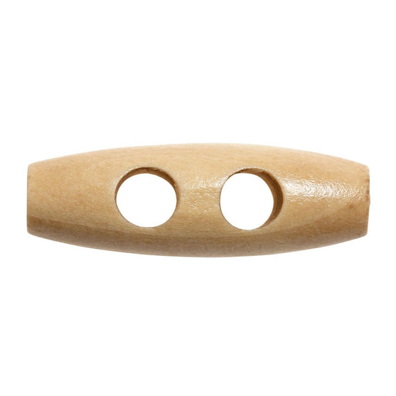 Boutons en bois allongés - 35 mm - Go Handmade
3