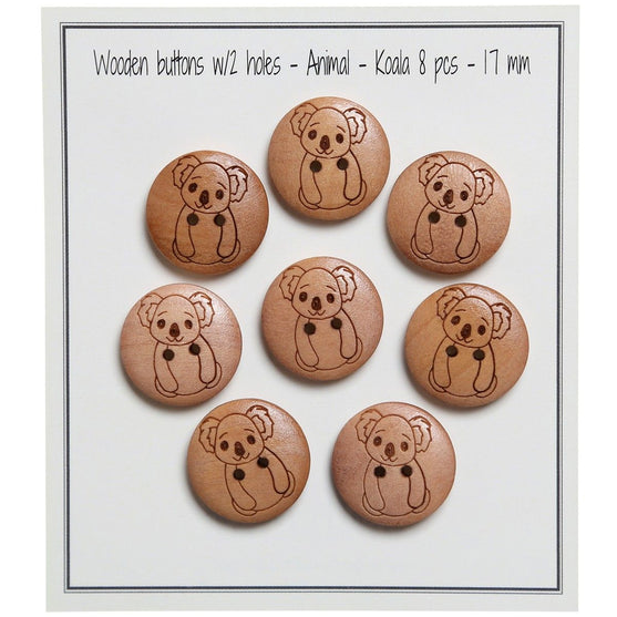 Animal buttons - 17 mm - Go Handmade
6