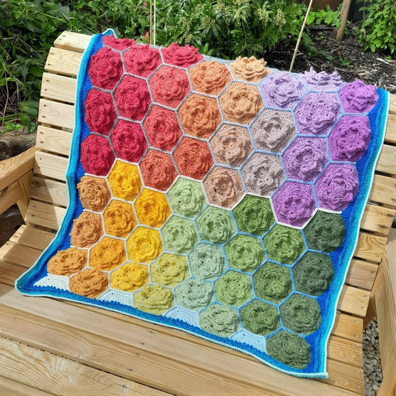 Hexagon Flowers - Blanket
2