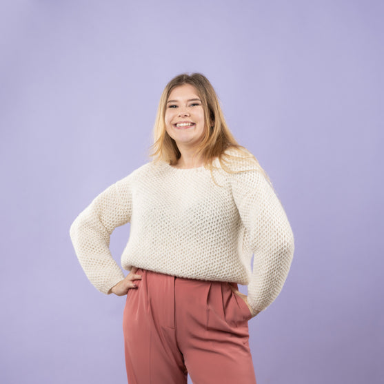 Sif - Sweater in honeycomb brioche stitch
6