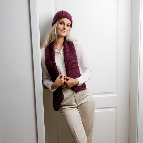 Estense Bonnet et écharpe
2