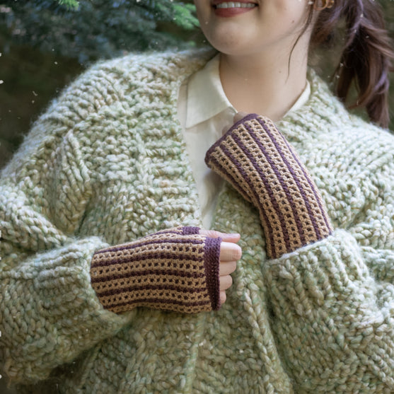 Kaleidoskope - Fingerless Mittens
3