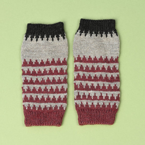 Manchettes en motif Jacquard
8