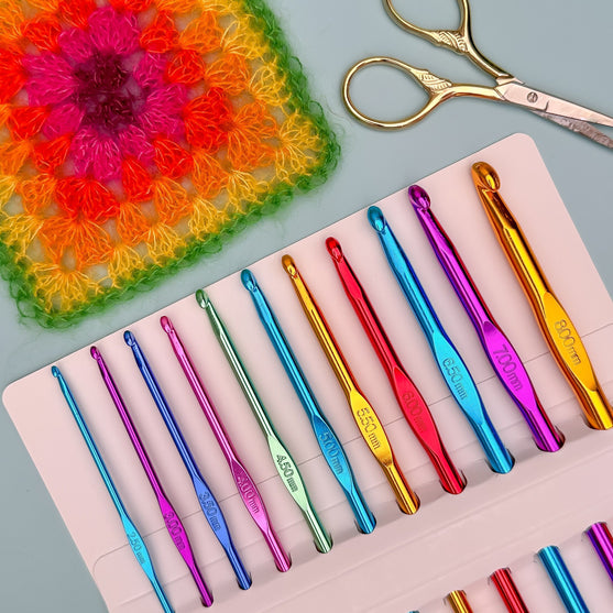 Ensemble de crochets en aluminium - 11 tailles différentes - Hobbii
2
