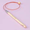 Bamboo Tunisian Crochet Hook with Wire - 50 cm (20 in) - Hobbii
2
