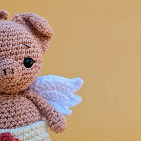 Cupid Piglet - Amigurumi
6