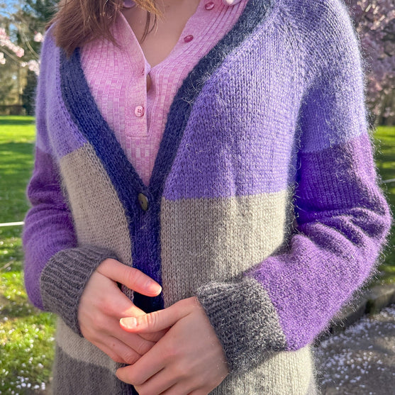 Brede Striber - Long Cardigan
6