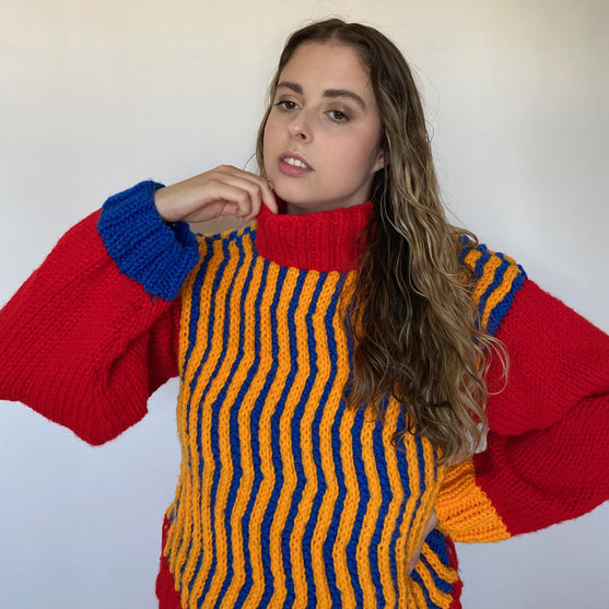Big Zig - Cable knit sweater
1