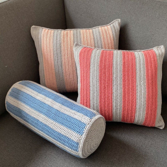 Cotton Stripes Pillow – Bolster