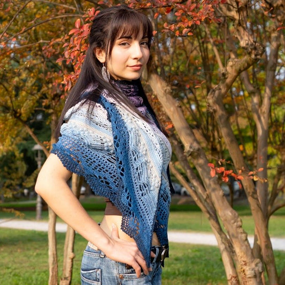 Frozen Iris - Shawl
14