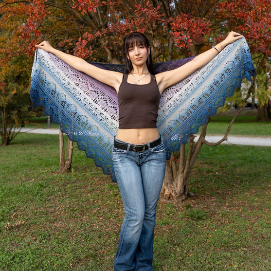 Frozen Iris - Shawl
18