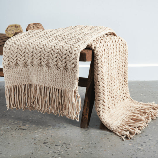 Bernat Herringbone Crochet Blanket