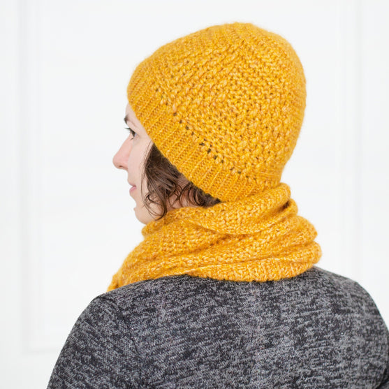 Beehive - Scarf and beanie
4