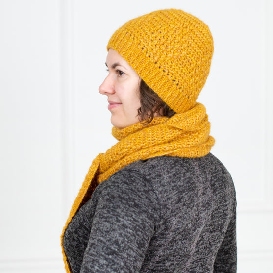 Beehive - Scarf and beanie
3