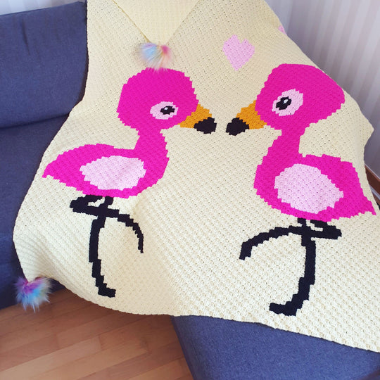 Flamingo Love - Blanket