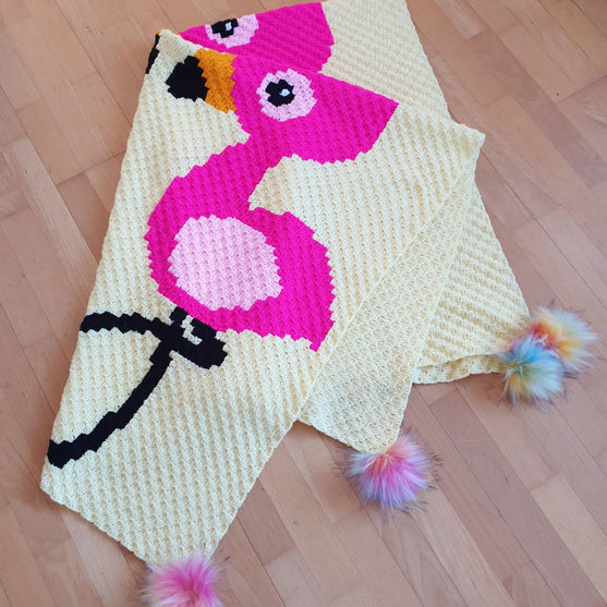 Flamingo Love - Blanket
4