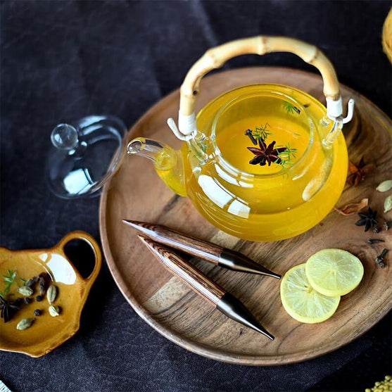 Ginger - Aiguilles circulaires interchangeables courtes - Bouleau - KnitPro
5