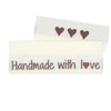 10 Etiquettes - Handmade with love - 5 cm - Go Handmade
1