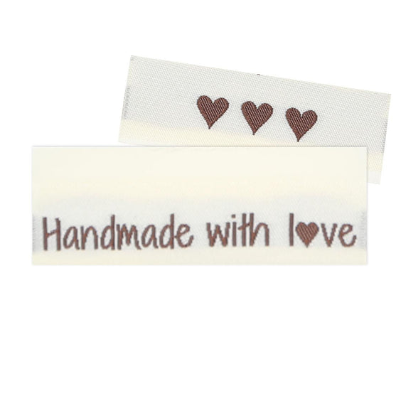 10 Etiquettes - Handmade with love - 5 cm - Go Handmade
1