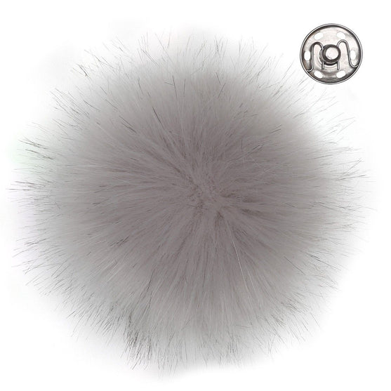 Pompon, Gris, large/13 cm - Go Handmade
1