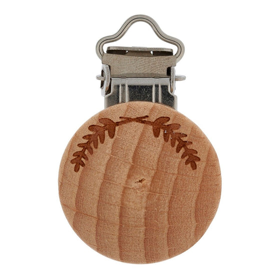 Pince clip attache tétine en bois - Go Handmade
1