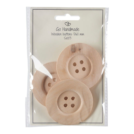 Grands boutons en bois - Go Handmade
1