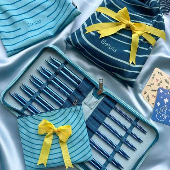 Set d'aiguilles circulaires interchangeables Stellar Deluxe - Sapphire - Hobbii
15