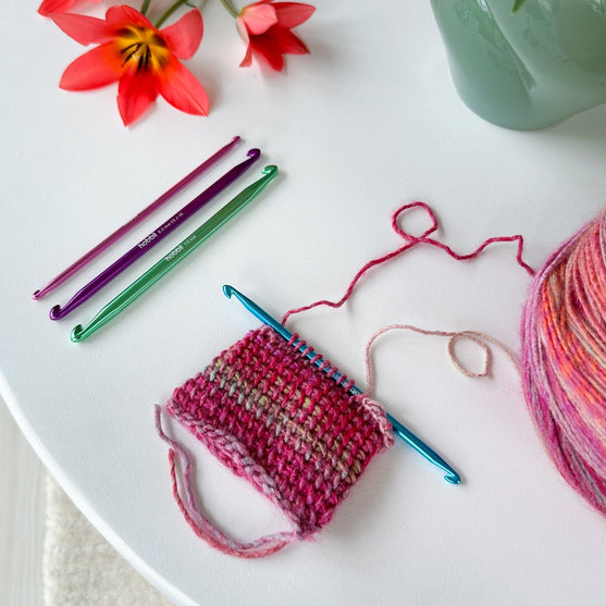 Ensemble de crochets tunisiens doubles Alu - 14 cm - Hobbii
4