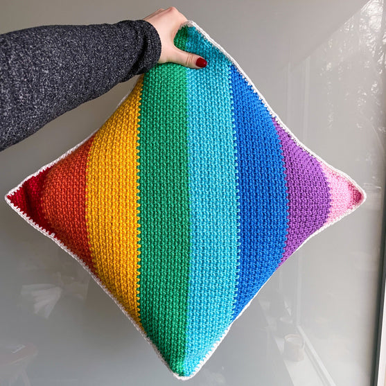 Woven Rainbow Pillow
2
