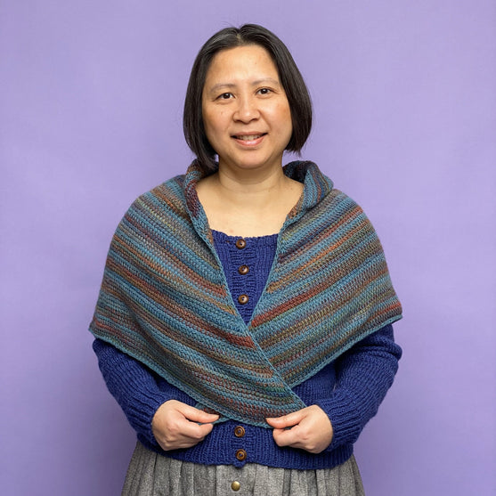 Jasmin - Tunisian Crochet Shawl
3