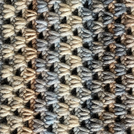 Lacy Afternoon - Châle au crochet tunisien
3