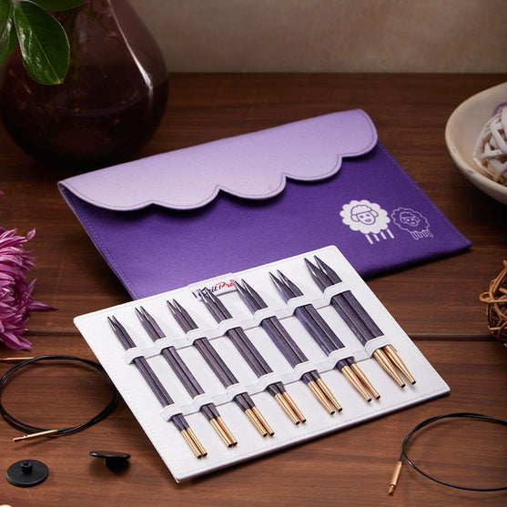 J'Adore Cubics Deluxe - Set d'aiguilles circulaires interchangeables - KnitPro
4