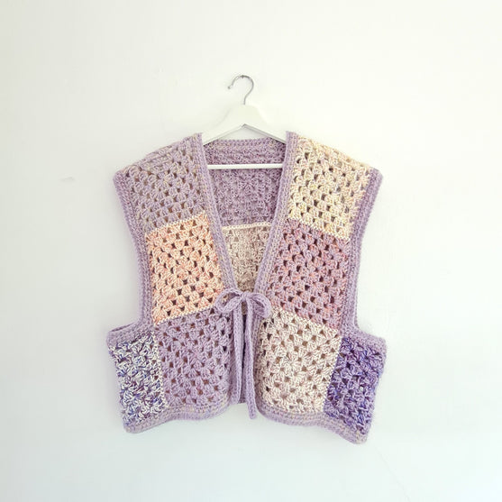 Lavender - Granny Square Vest
1