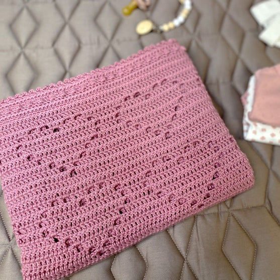 Lovely Hearts Bamboo - Couverture pour bébé
10