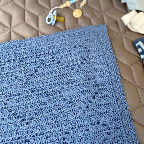 Lovely Hearts Bamboo - Couverture pour bébé
7