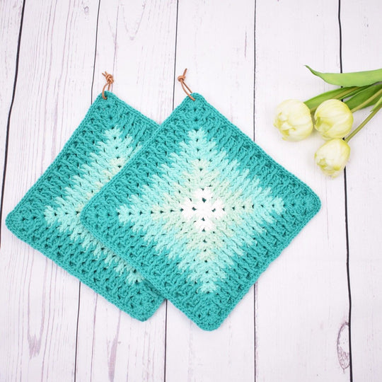 Mosaic Granny Potholders - Mix