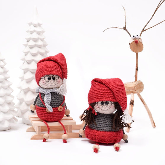 Crocheted Elf Couple
1