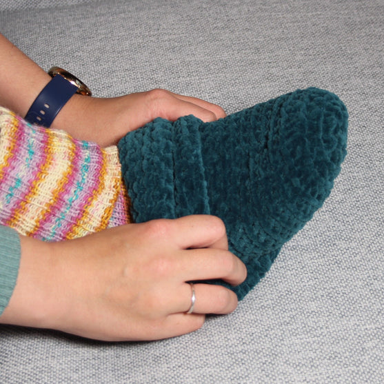 Canapé chaussettes - Chaussettes crochetées
5