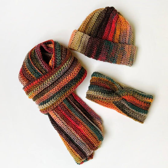 Autumn Hugs Set - Scarf, Beanie and Headband
1