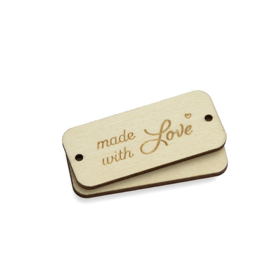 Wooden labels - Made With Love - Hobbii
1