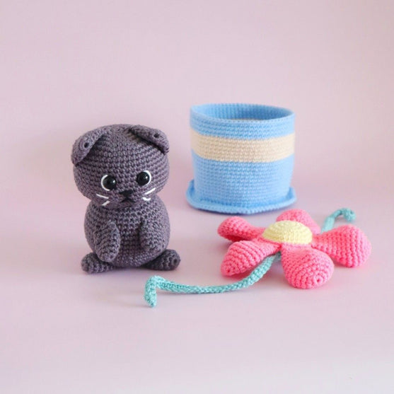 Pot Pet Kitty - Amigurumi
8
