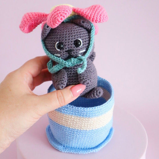 Pot Pet Kitty - Amigurumi
4
