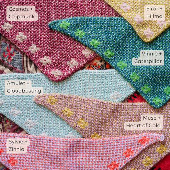Pressed Flowers Kerchief - Bandana en Mosaïque
11