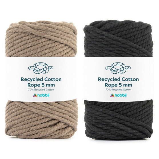 Recycled Cotton Rope (5 mm - 0.19 in) - Hobbii
1