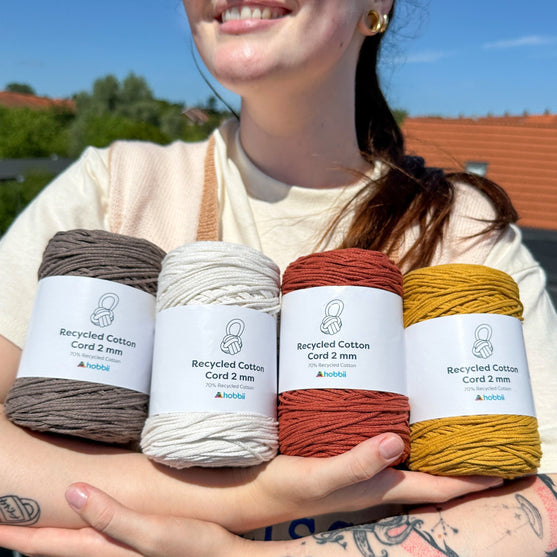 Recycled Cotton Cord (2 mm - 0.7 in) - Hobbii
3