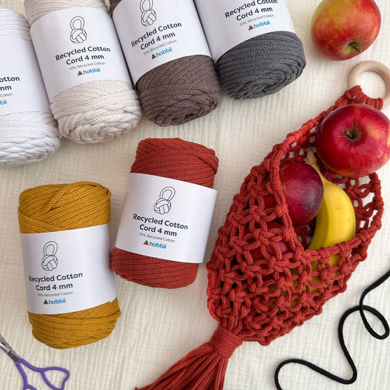 Recycled Cotton Cord (4 mm - 0.15 in) - Hobbii
2