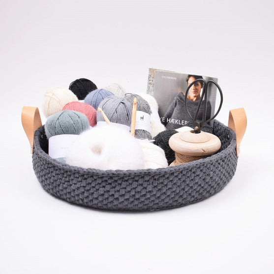 Projet Ribbon Panier avec base en cuir
1