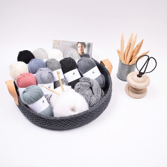 Projet Ribbon Panier avec base en cuir
5