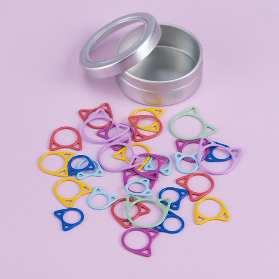 Metal Stitch Markers - Cat - Multi Size - Hobbii
2